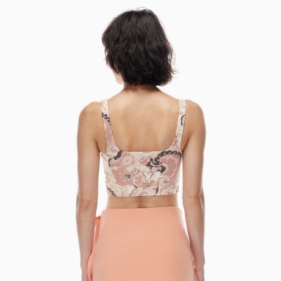 WILFRED | Aritzia Vacay Cropped Tank Top Paisley | Sz. M - Picture 5 of 10